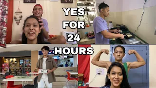 @theakashthapa4354 SAID YES TO ME FOR 24 HOURS || Varsha Thapa