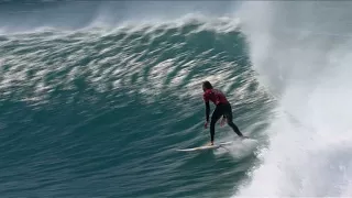 Shark swims & jumps as surfer lands perfect 20 heat total