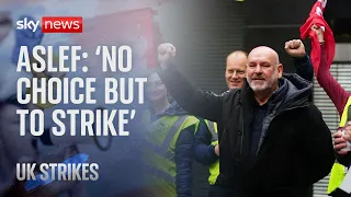 Rail strikes: 'We have no choice but to strike', says ASLEF