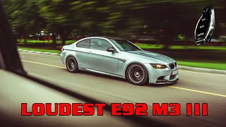 CRAZY LOUD BMW E92 M3 with RES valvetronic exhaust system 🔥🙉