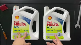 Oli Shell Helix Eco 0w-20 dan 5w-30 , Cuma untuk mobil LCGC?