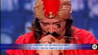 La france a un incroyable talent -  Vidéo Seuqcaj le Fakir -  Sensations garanties !