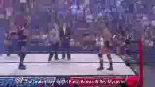 The Undertaker vs CM Punk, Batista & Rey Mysterio World Heavyweight Champion Bragging Rights 2009