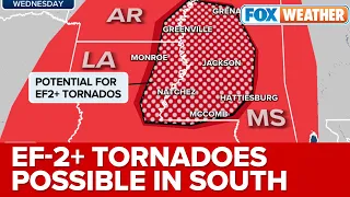 EF-2 Or Stronger Tornadoes Possible In South As Severe Storms Intensify