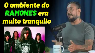 Rodolfo Abrantes falando dos Ramones