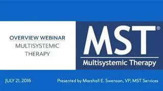 Introduction to Multisystemic Therapy Webinar