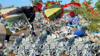 WOW! Really Lucky ! Search & Discovered A lot Money $$500,000 in Secret ​​ (SAVING BOX ) at Trash