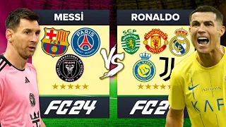 MESSİ RÜYA TAKIMI vs RONALDO RÜYA TAKIMI // FC 24 KARİYER MODU ALL-STAR KAPIŞMA