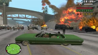 Gta San Andreas - Familias Grove Street Vs Policia Los Santos