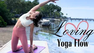 Heart Opening Yoga Flow for Self Love & Compassion | Beach Yoga