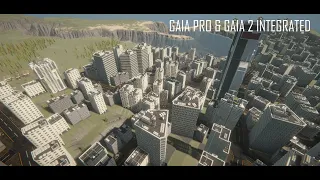 Procedural City designed using CiDy2.3 & GAIA Pro inside Unity Engine