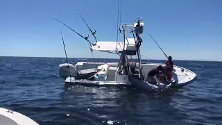 Huge Tuna Nearly Capsizes Boat || ViralHog