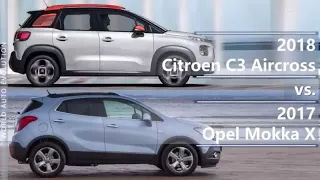 2018 Citroen C3 Aircross vs 2017 Opel Mokka X (technical comparison)