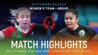 Highlights | Dora Madarasz (HUN) vs Markhabo Magdieva (UZB) | WT Grps | #ITTFWorlds2022