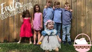 WHAT'S IN MY KIDS' EASTER BASKETS! // pink after blue