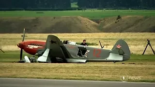 Drama at Warbirds Over Wanaka as WWII plane crashes during display