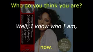 Donna Summer - If You Got It Flaunt It LYRICS - SHM "Once Upon A Time" 1977