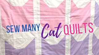 Making 3 Cat Quilts for Christmas Gifts | Elizabeth Hartman Quilt