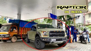 FORD RAPTOR spotted in INDIAN ROADS  🤯| HUGE Road PRESENCE!!