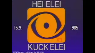 RTL Hei Elei Kuck Elei - émission de rentrée avec de nouveaux indicatifs (1985)