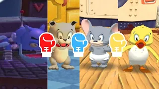 Tom and Jerry War of the Whiskers: R. Cat vs Nibbles vs Tyke vs Duckling Gameplay HD -Funny Cartoon