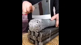 Amazing cutting skill in knife !