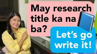 How to write Research Title with samples & proven tips