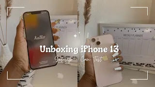 iPhone 13 💕pink, 256gb💕 aesthetic unboxing + set up  #iphone #unboxing #apple #aesthetic #pink