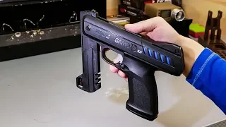Газопоршневой пистолет Gamo P-900 IGT (стреляем)