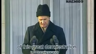 Nicolae Ceausescu LAST SPEECH