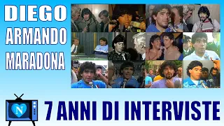 7 anni di interviste | Diego Armando Maradona in Italia | Le interviste dopo le partite | NapoliTube