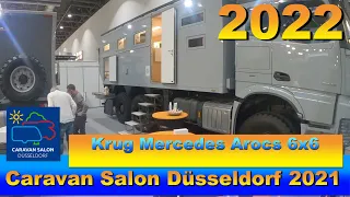 2022 Krug Mercedes Arocs 6x6 Luxus Wohnmobil Interior Exterior Walkaround Caravan Salon Düsseldorf 2