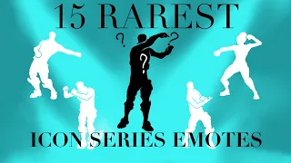 🔥THE 15 RAREST ICON SERIES EMOTES🔥