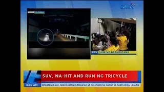 UB: SUV, na-hit and run ng tricycle