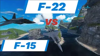 MetalStorm F-22 Raptor VS F-15 Eagle Who's King of The Sky?