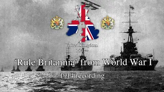 'Rule Britannia' - British Patriotic Song 1914 Recording