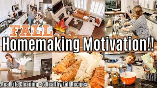 NEW FALL HOMEMAKING + CLEANING WITH ME 2022 :: Fall Cleaning Motivation & Easy Fall Recipes