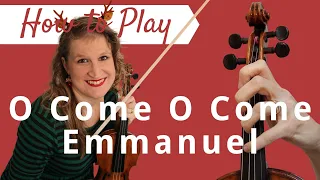 O Come, O Come Emmanuel | Easy Beginner Violin Tutorial