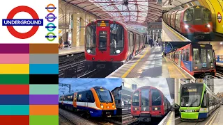 London Underground - all lines compilation 2024 (all Tube Map services)