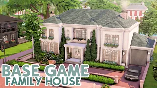 8 Sim Base Game House | NO CC | The Sims 4 Speed Build