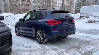 BMW X3 - установка декоративных насадок и замена заднего диффузора