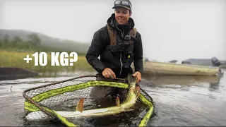 Dream fly fishing for river pike