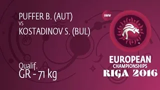 Qual. GR - 71 kg: S. KOSTADINOV (BUL) df. B. PUFFER (AUT) by TF, 11-2