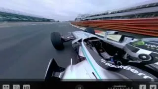 F1 2014 Onboard  Interactive 360º  Lap at Silverstone -  Nico Rosberg  with Mercedes W05