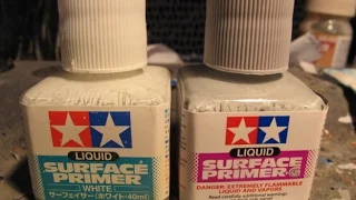 Gundam/ mech model workshop 94: Tamiya liquid surface primer