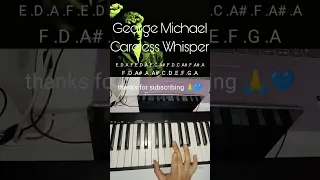 George Michael - Careless Whisper (Piano Tutorial)#pianotutorial #shorts#georgemichael