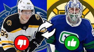 Who Won the Jack Studnicka/Michael DiPietro + Jonathan Myrenberg Trade? | Canucks/ Bruins Trade