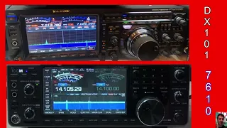 YAESU FTDX101 with ICOM 7610