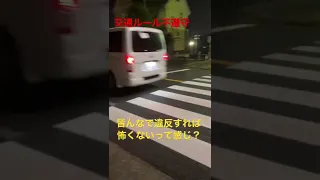 早朝の信号機のない横断歩道。止まらないのが正解？？＃shorts