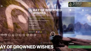 Solo Flawless Legend Bay Of Drowned Wishes Lost Sector - Void Hunter - Destiny 2